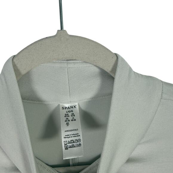 Spanx AirEssentials Mock Neck Sleeveless Mini Dress White Capsole Womens Large - Picture 5 of 8